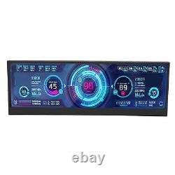 14 Inch Computer Temp Monitor Secondary Screen Stretched Bar LCD Display CPU OBF