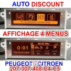 Afficheur Peugeot 5008,3008 Screen Peugeot 5008,3008, Display LCD Peugeot 5008