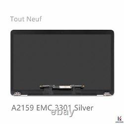 For Apple Macbook Pro 13 A1989 Mid 2018 LCD Screen Panel Display Assembly Silver