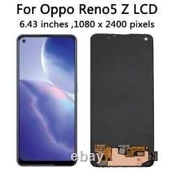 For OPPO Reno5 Z 5G LCD CPH2211 Display Touch Screen Digitizer+fingerprints