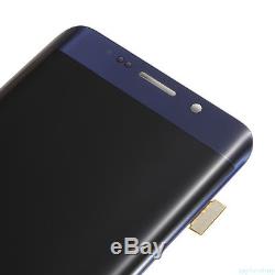 For Samsung Galaxy S6 Edge Plus + G928F Bleu LCD Display ECRAN Glas Touch Screen