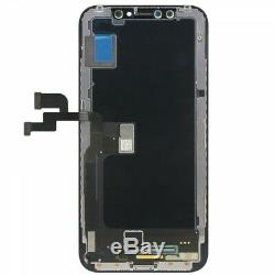 For iPhone X Black LCD Display Assembly with Screen Film Waterproof Seal & Tools