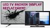How To Fix LCD Led Tv Broken Or Cracked Panel