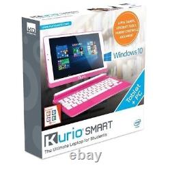 KURIO Smart 64 Go 8.9 étudiant KIDS 2-dans 1 tablette PC portable Windows 10 Bleu Rose