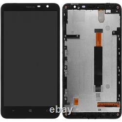 LCD DISPLAY COMPLETO + touch screen PER Nokia Lumia 1320 BLACK nero
