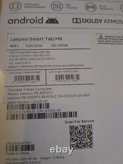 Lenovo Smart Tab M8, avec Smart Station de charge. Neuf jamais utilisé condition