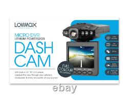 Micro DVR Dashcam construit en 2.5 écran LCD, Haut-parleur et microphone Voiture Van Camion
