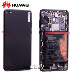 Original Huawei P40 OLED LCD Display Touch Screen écran avec batterie BLACK