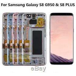 Pour Samsung Galaxy S8 G950 & S8 PLUS LCD Display Touch Screen Digitizer Frame T